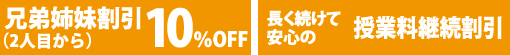 割引のご案内